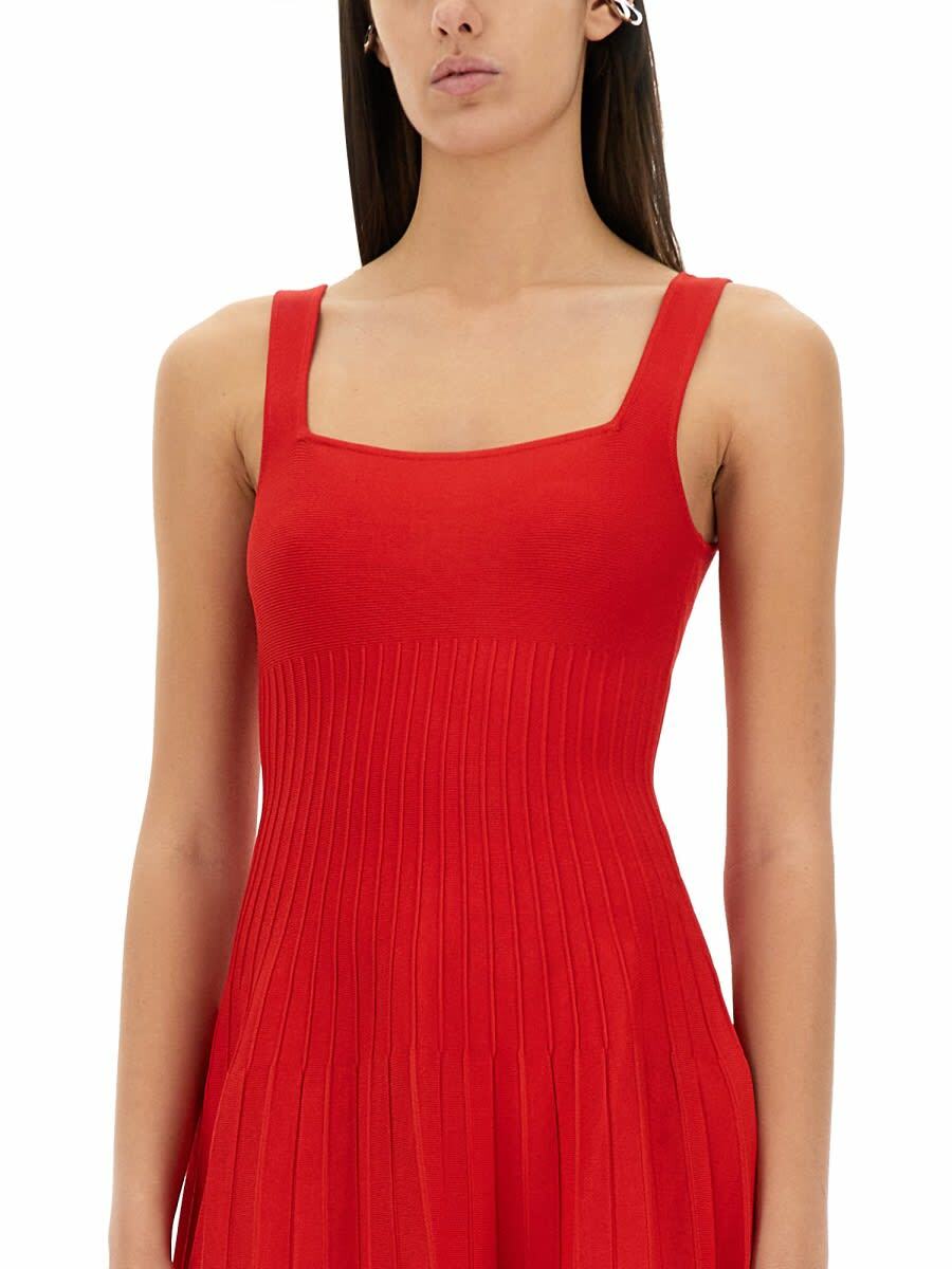 open lace back dress Staud Ellison Dress Red Rose
