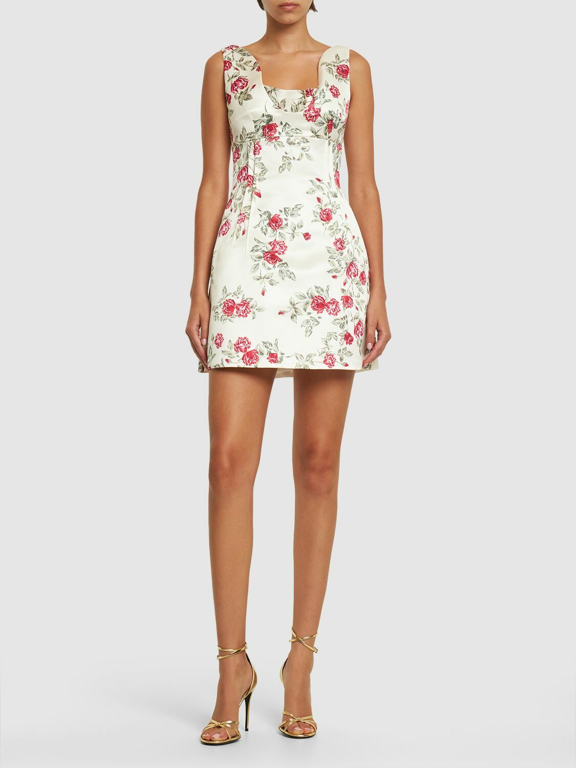 EMILIA WICKSTEAD - Printed Duchesse Mini Dress Emilia Wickstead