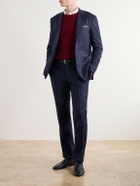 Canali - Slim-Fit Tapered Wool-Flannel Suit Trousers - Blue