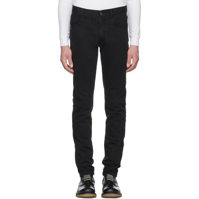 Raf Simons Navy Low Crotch Jeans adidas x Raf Simons