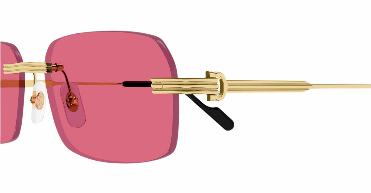 Cartier Eyewear Première De Cartier Ct0271s-010 - Gold / Pink Sunglasses