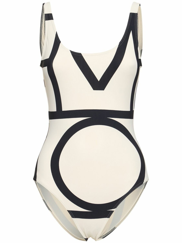 Photo: TOTEME Monogram Swimsuit