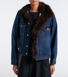 Sacai Asymmetric denim jacket
