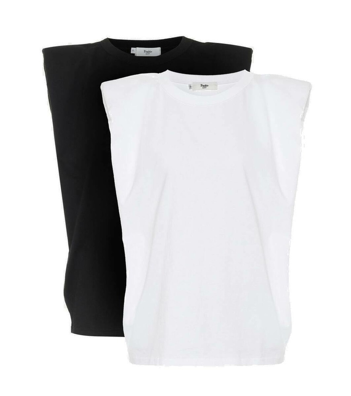 Photo: The Frankie Shop Eva set of 2 cotton tank tops