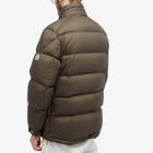 Moncler Men's Nervion Concealed Hood Jacket in Khaki