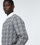 Thom Browne - Houndstooth jacquard wool-blend sweater