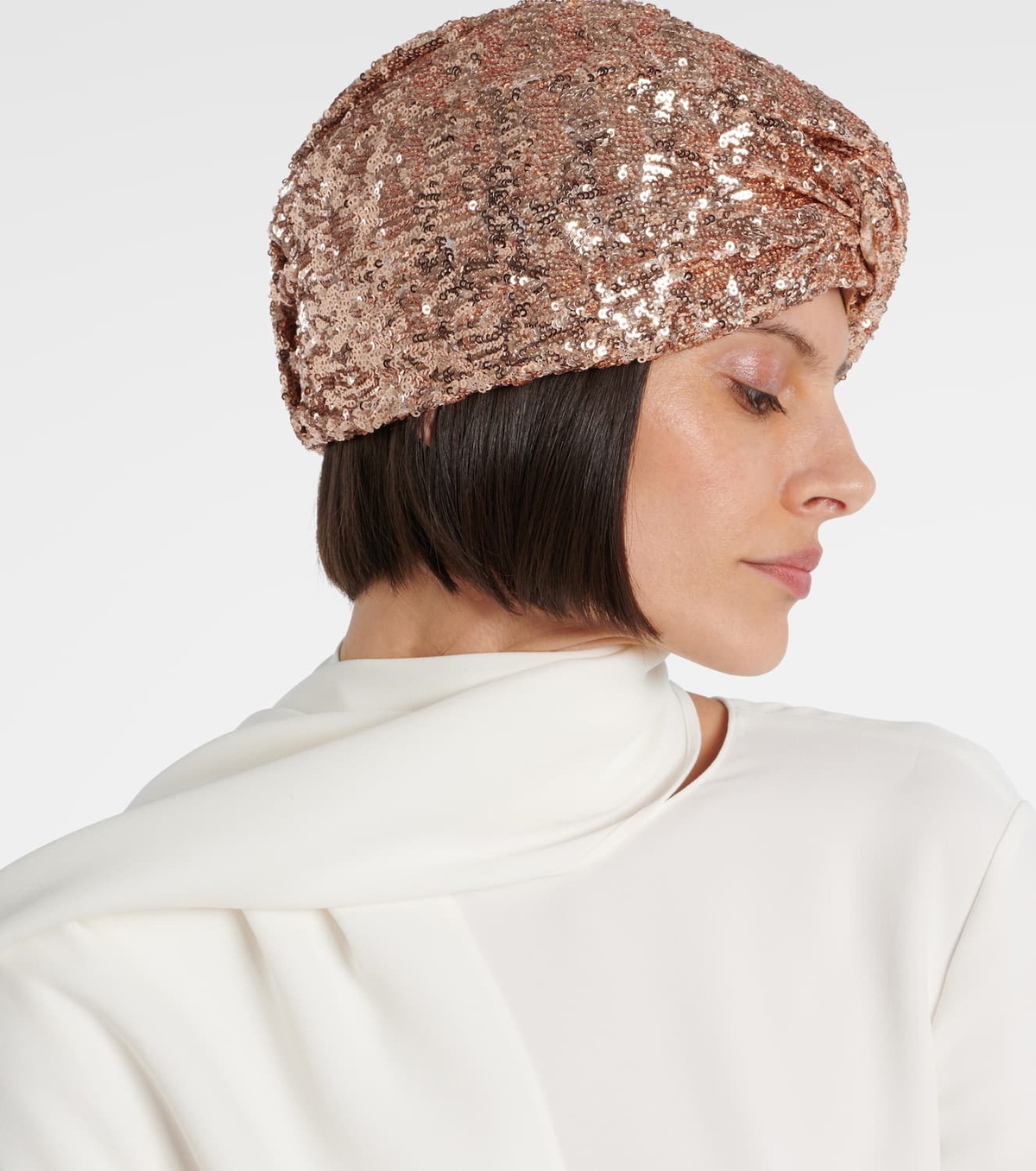 Valentino VLogo sequined head wrap