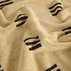 Baina Claremont Bath Towel in Sand/Noir 