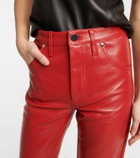 Dodo Bar Or High-rise leather pants