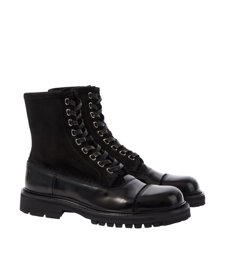 Photo: Dolce&Gabbana Suede and leather lace-up boots