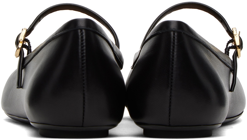 Gianvito Rossi Black Carla Ballerina Flats