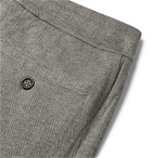 Ralph Lauren Purple Label - Herringbone Modal and Cotton-Blend Sweatpants - Gray