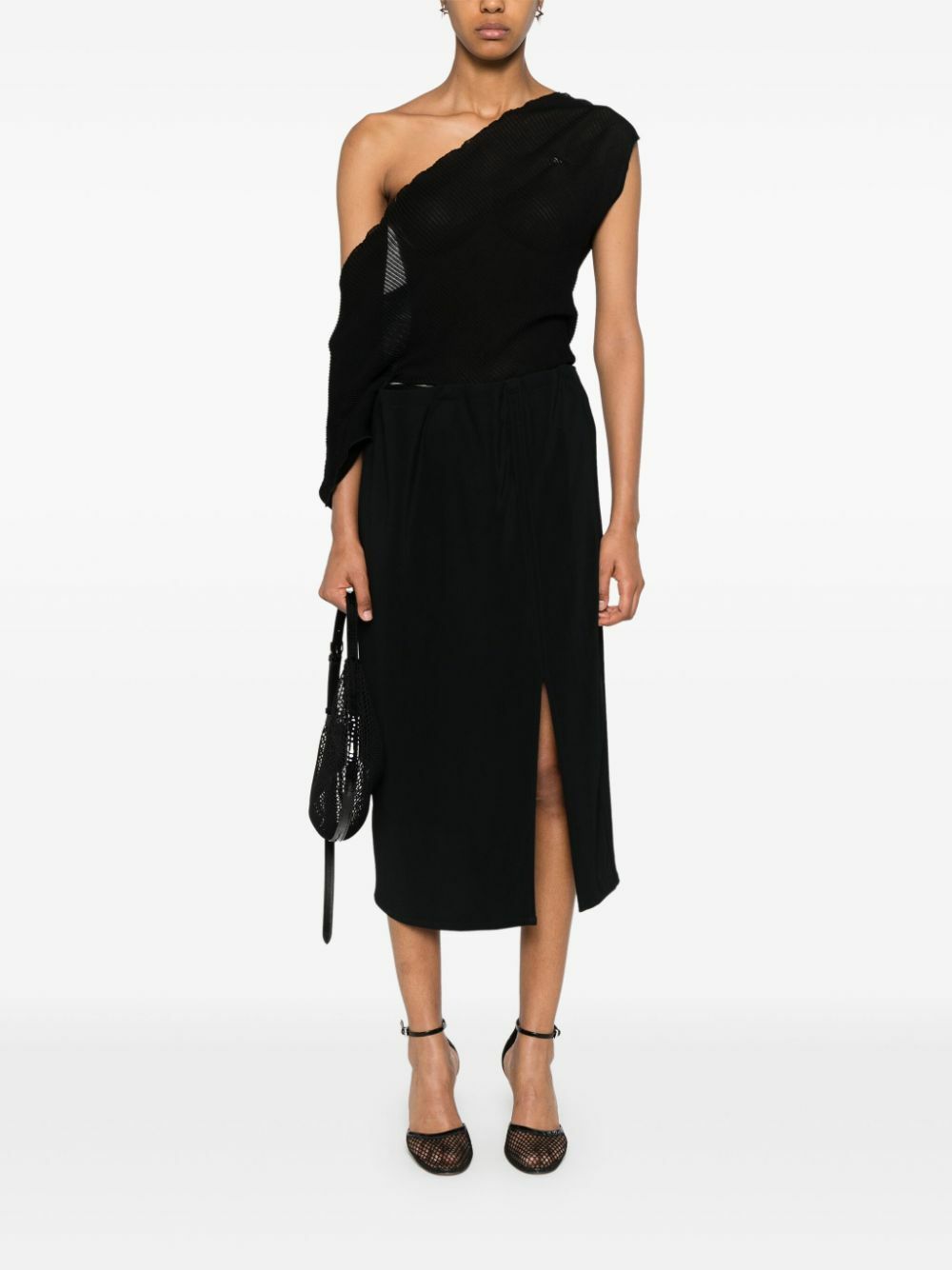 Jade Cropper Low-Waist Pencil Skirt