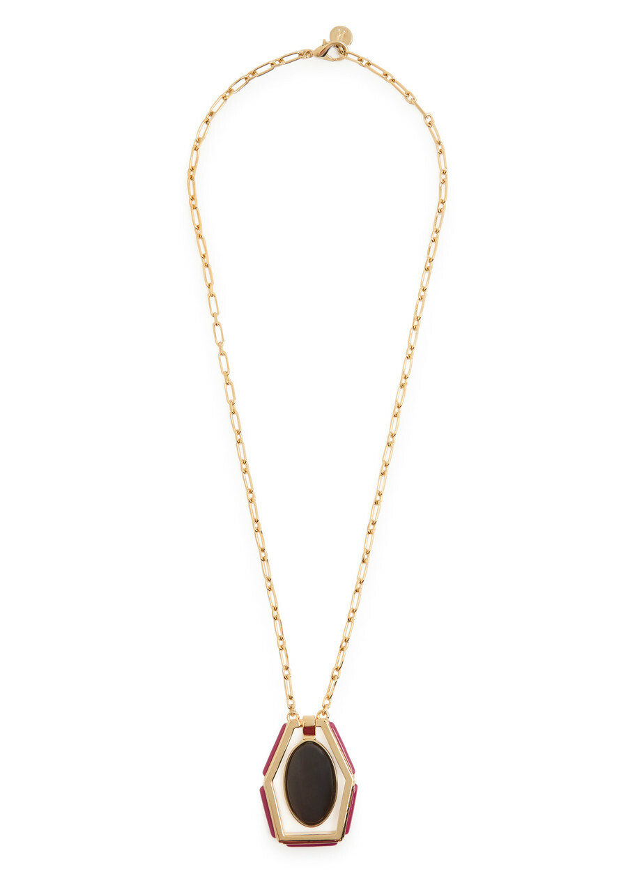 LA Double J Power Portal 24kt Gold-plated Necklace - One Size