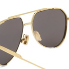Bottega Veneta Eyewear Bottega Veneta BV1465S Sunglasses in Gold/Grey 