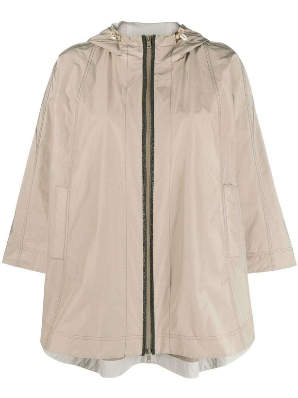 Photo: BRUNELLO CUCINELLI - Hooded Zipped Cape