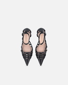 Pinko Pointed Toe Pumps With Heel And Strap Limo Black