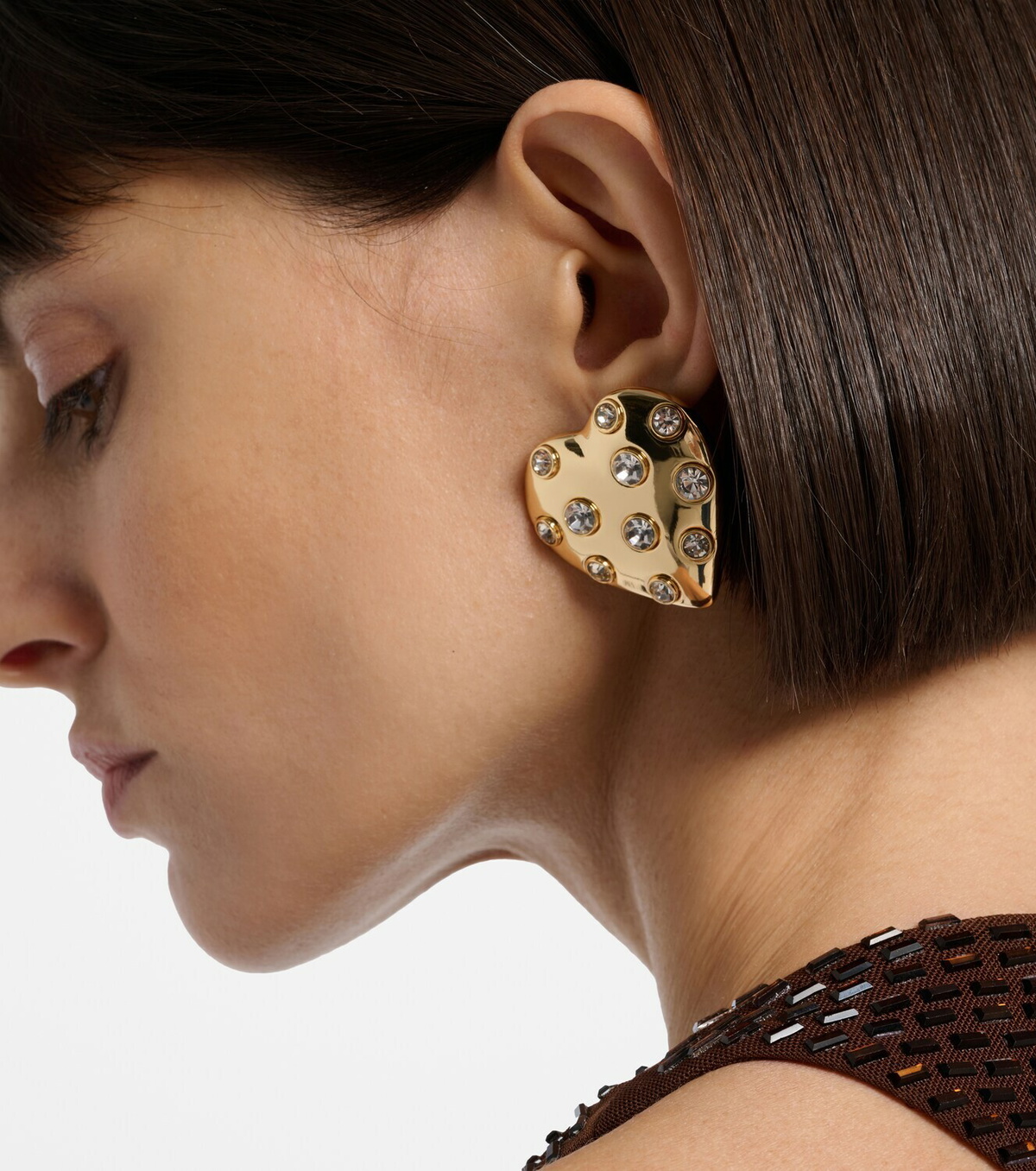 Self-Portrait Crystal-embellished earrings
