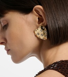Self-Portrait Crystal-embellished earrings
