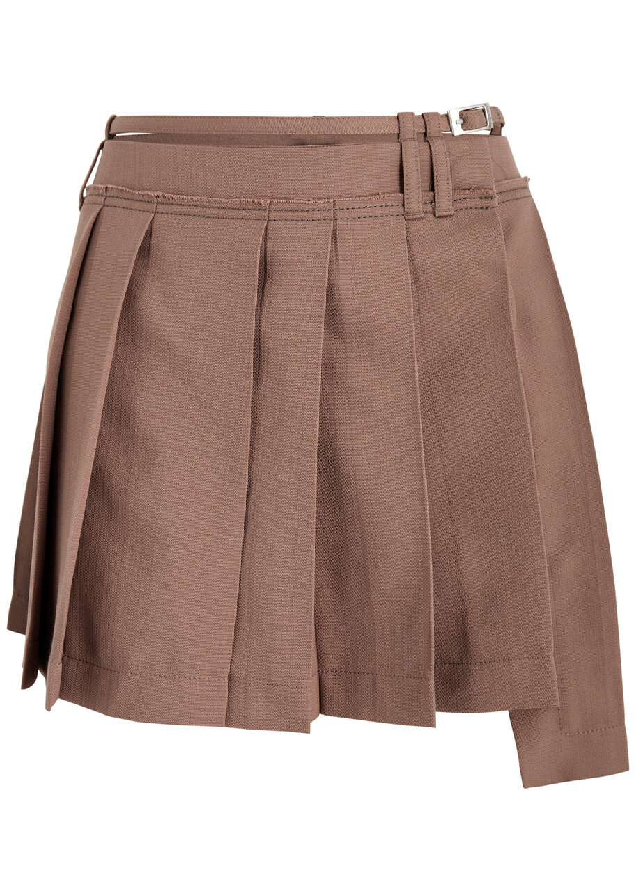 スカート Acne Studios miniskirt brown 36size Acne Studios Brown Zip Miniskirt Acne Studios