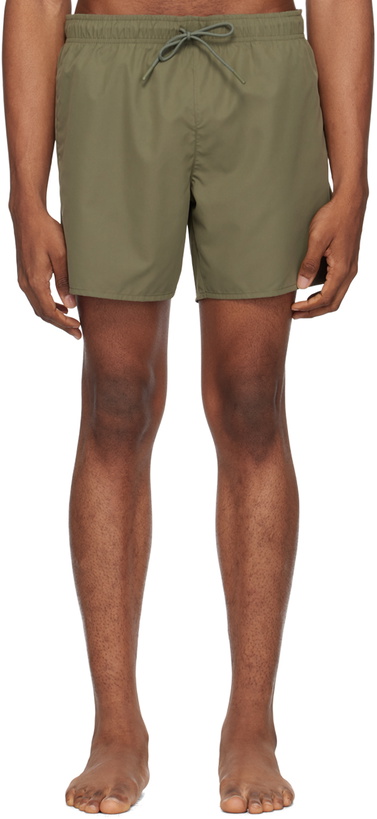 Photo: Lacoste Khaki Drawstring Swim Shorts