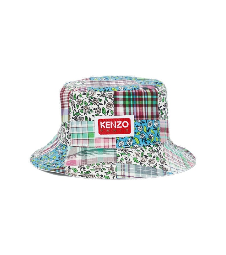 Photo: Kenzo - Checked cotton and silk bucket hat