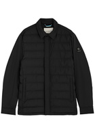 Sandbanks Logo Quilted Shell Jacket Black