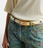 Déhanche Hollyhock embellished leather belt