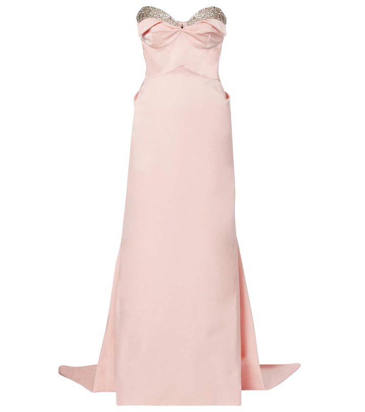 Photo: McQueen Crystal-embellished duchess satin gown
