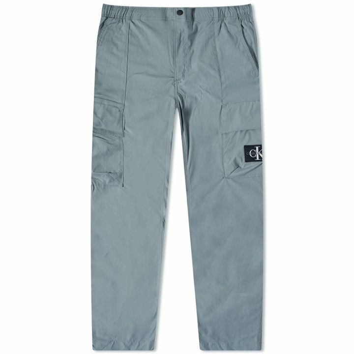 Photo: Calvin Klein Men's Skinny Washed Cargo Pant in Overcast Grey