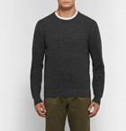 Alex Mill - Waffle-Knit Merino Wool and Cashmere-Blend Sweater - Charcoal
