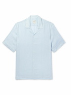 Paul Smith - Convertible-Collar Linen Shirt - Blue