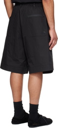 Y-3 Black Wide Leg Shorts