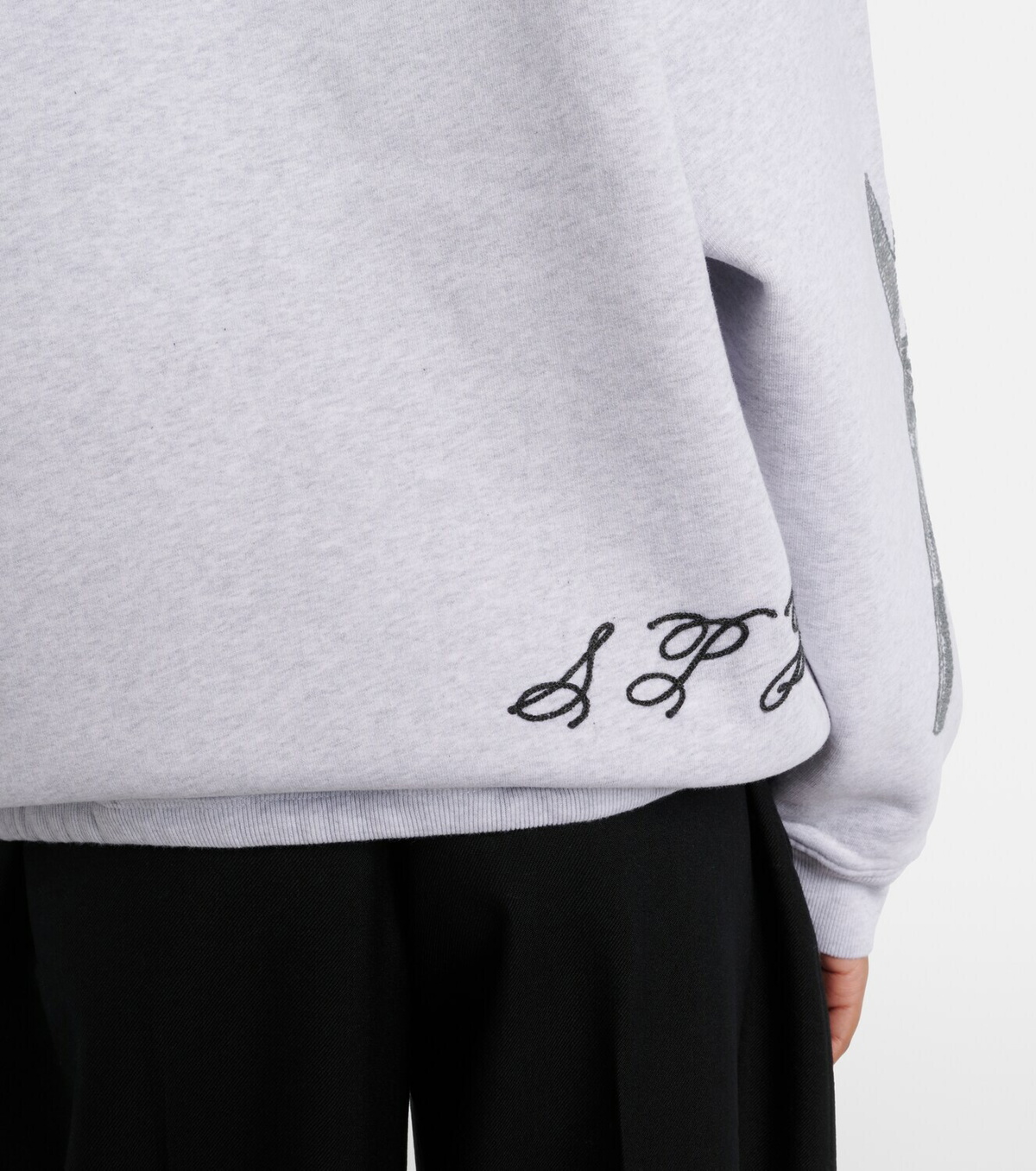 Jacquemus Ane embroidered cotton sweatshirt