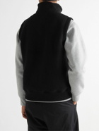 Canada Goose - Mersey Logo-Appliquéd Recycled Wool-Blend Fleece Gilet - Black