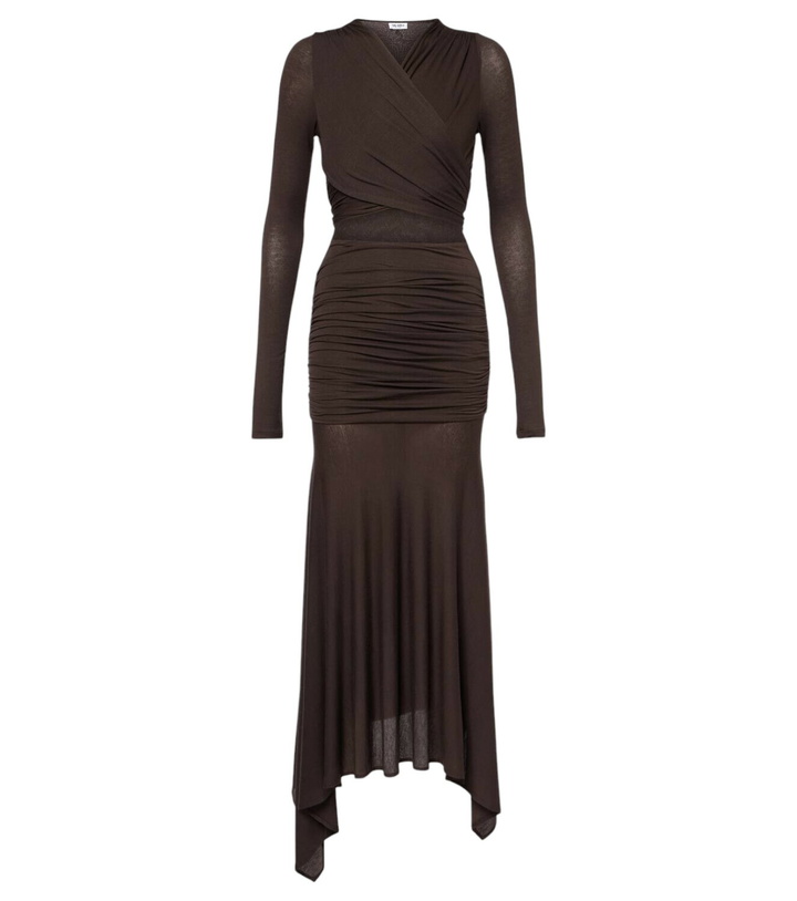 Photo: The Attico Sheer embroidered tulle midi dress