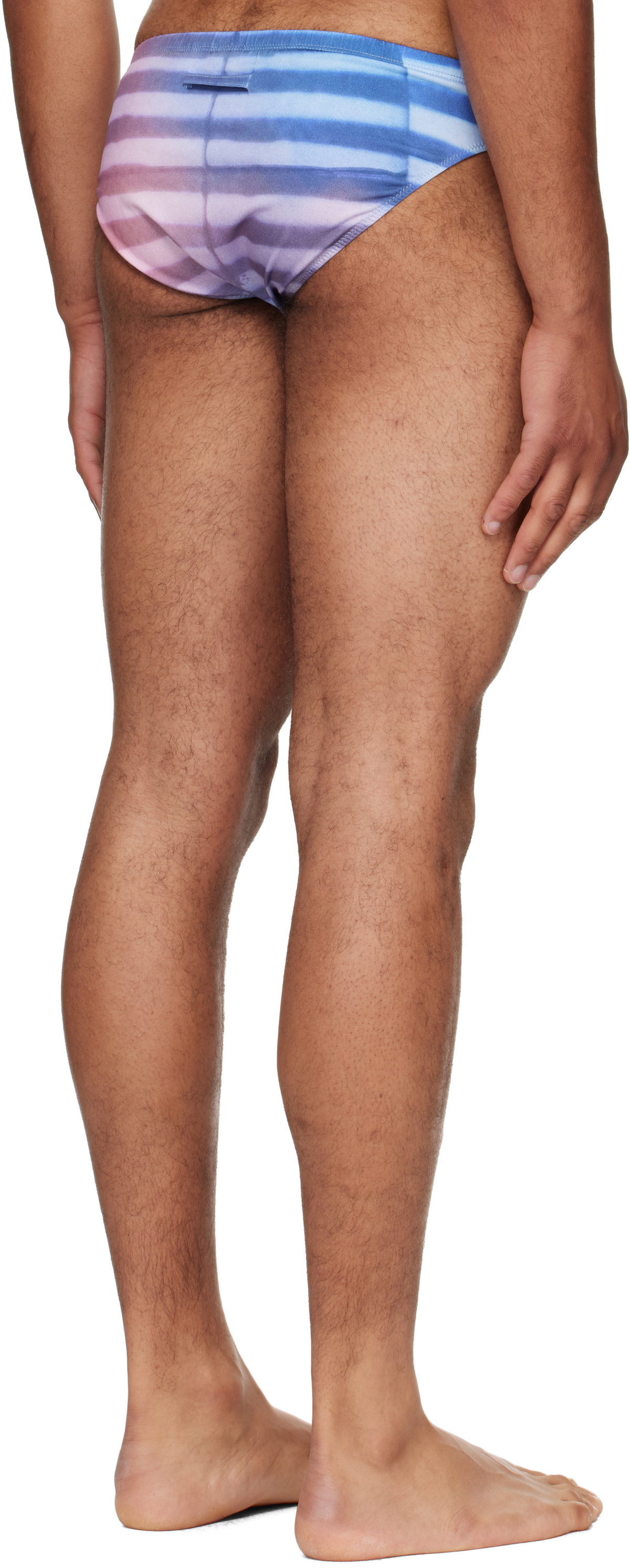 Jean Paul Gaultier Blue & Pink 'The Air' Swim Briefs
