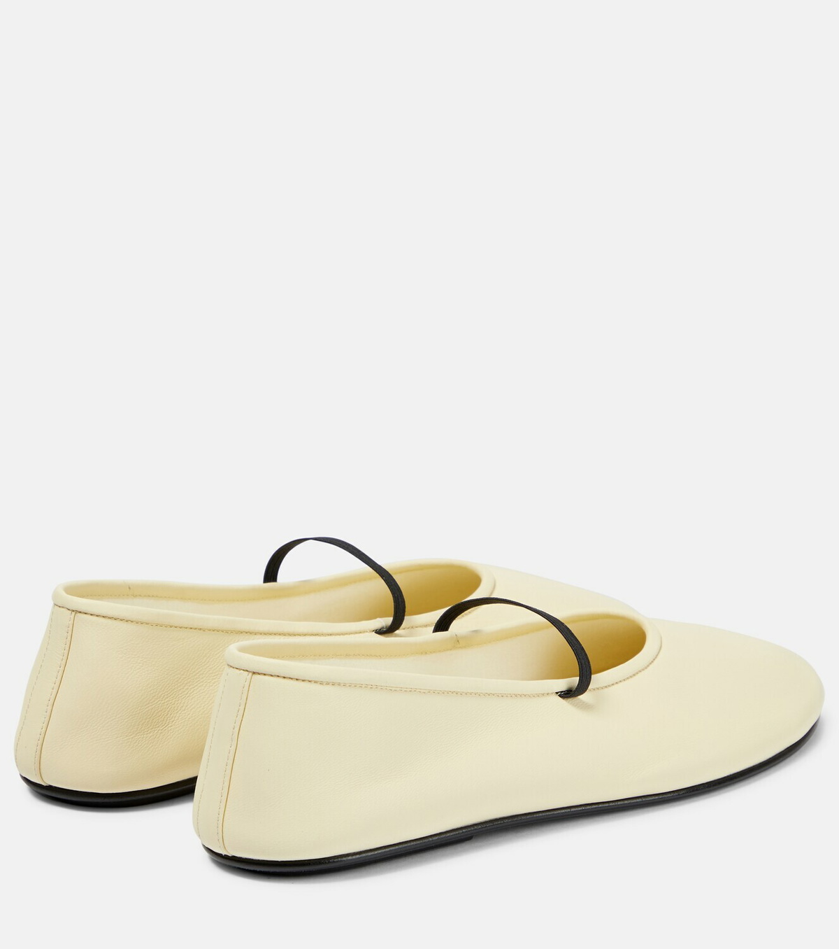 The Row - Elastic leather ballet flats