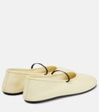 The Row - Elastic leather ballet flats