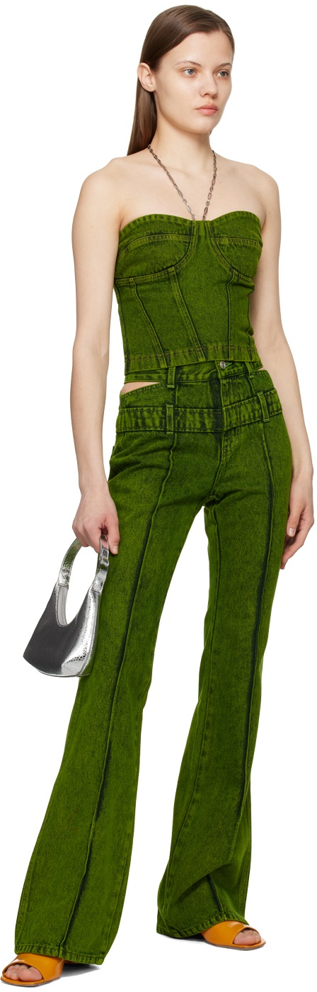 Andersson Bell Green Joan Double Waist Jeans Andersson Bell