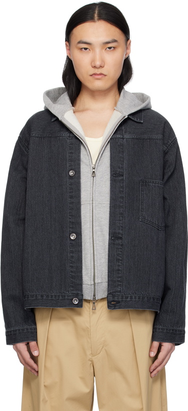 Photo: nanamica Gray Short Denim Jacket