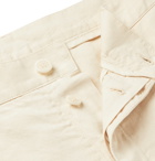 YMC - Slim-Fit Cotton and Linen-Blend Trousers - Ecru
