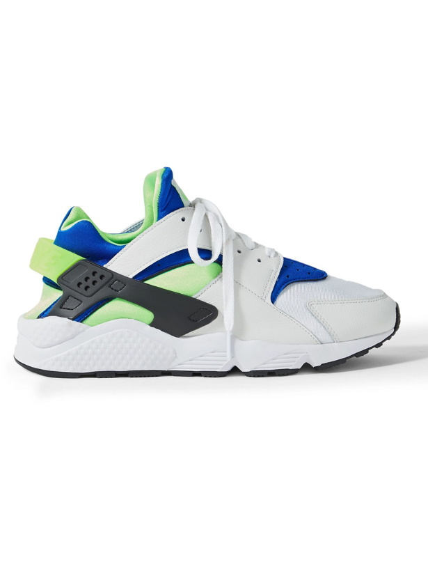 Photo: NIKE - Air Huarache Leather and Rubber-Trimmed Neoprene Sneakers - White