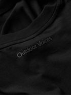 Outdoor Voices - A.M. Dawn Patrol Organic Cotton-Jersey T-Shirt - Black