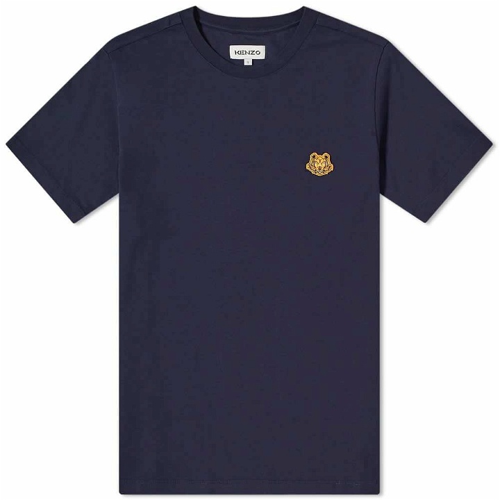 Photo: Kenzo Men's Tiger Crest T-Shirt in Navy Blue
