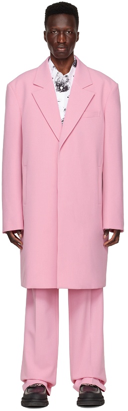 Photo: We11done Pink Polyester Coat