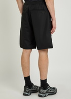 Vowels Easy Wool-blend Shorts Black