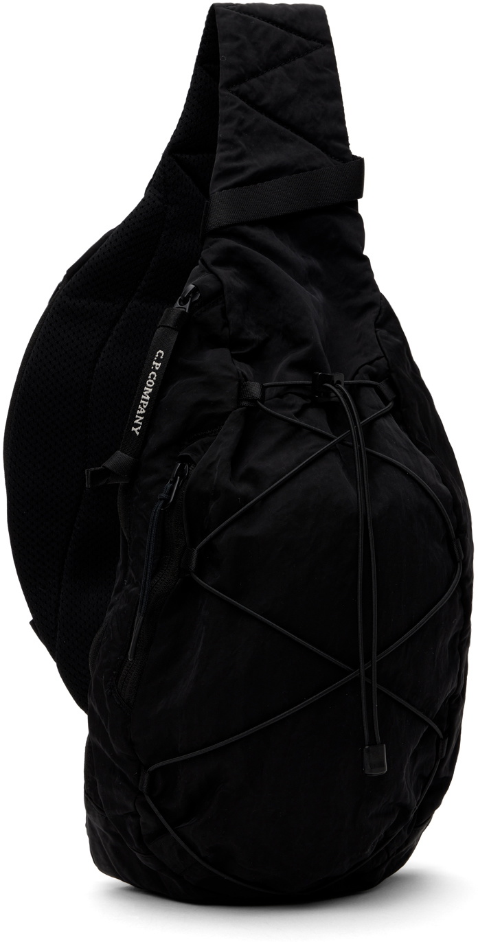 C.P. Company Black Nylon B Crossbody Backpack