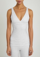 Tala Dayflex V-neck Stretch-jersey Vest Grey