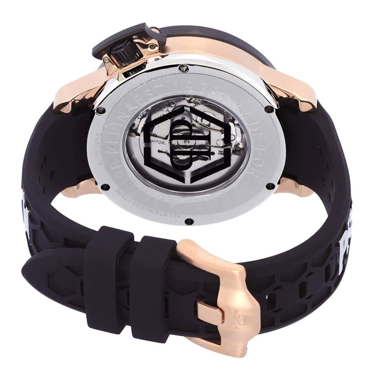 Philipp Plein Hyper Sport Automatic Crystal Black Dial Mens Watch PWUAA0223